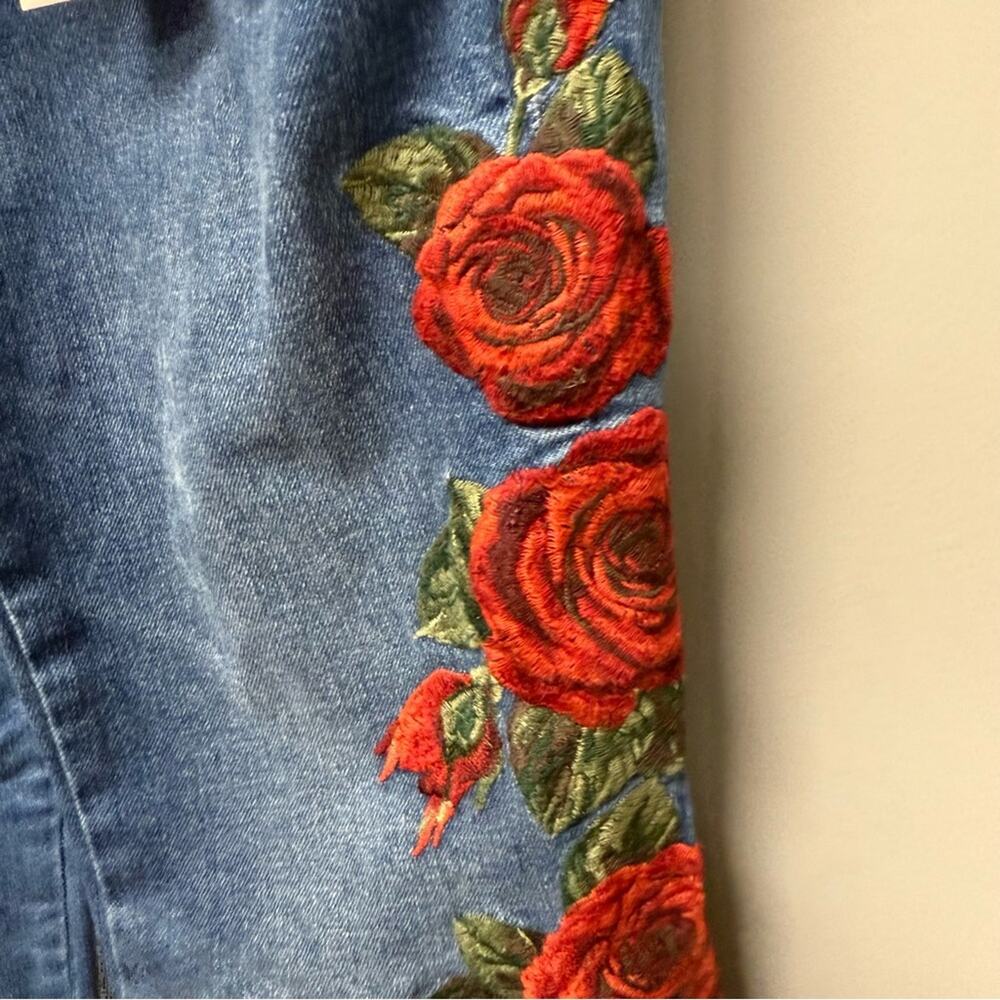 DRIFTWOOD Farrah Midnight Rose Wide Leg Jeans - Picture 5 of 9